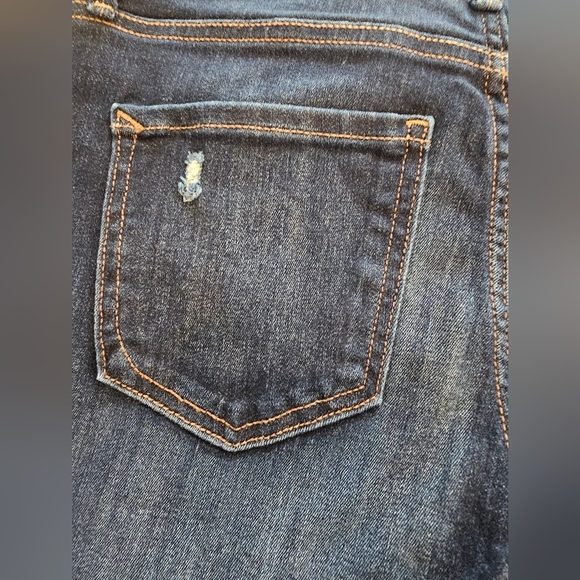 Express Distressed Stretch Mid Rise Legging Jeans 6R - Picture 10 of 11